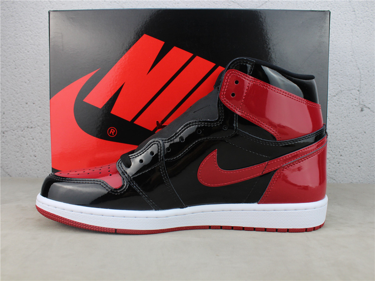 LJR Batch Air Jordan 1 Retro High OG Bred Patent 555088-063